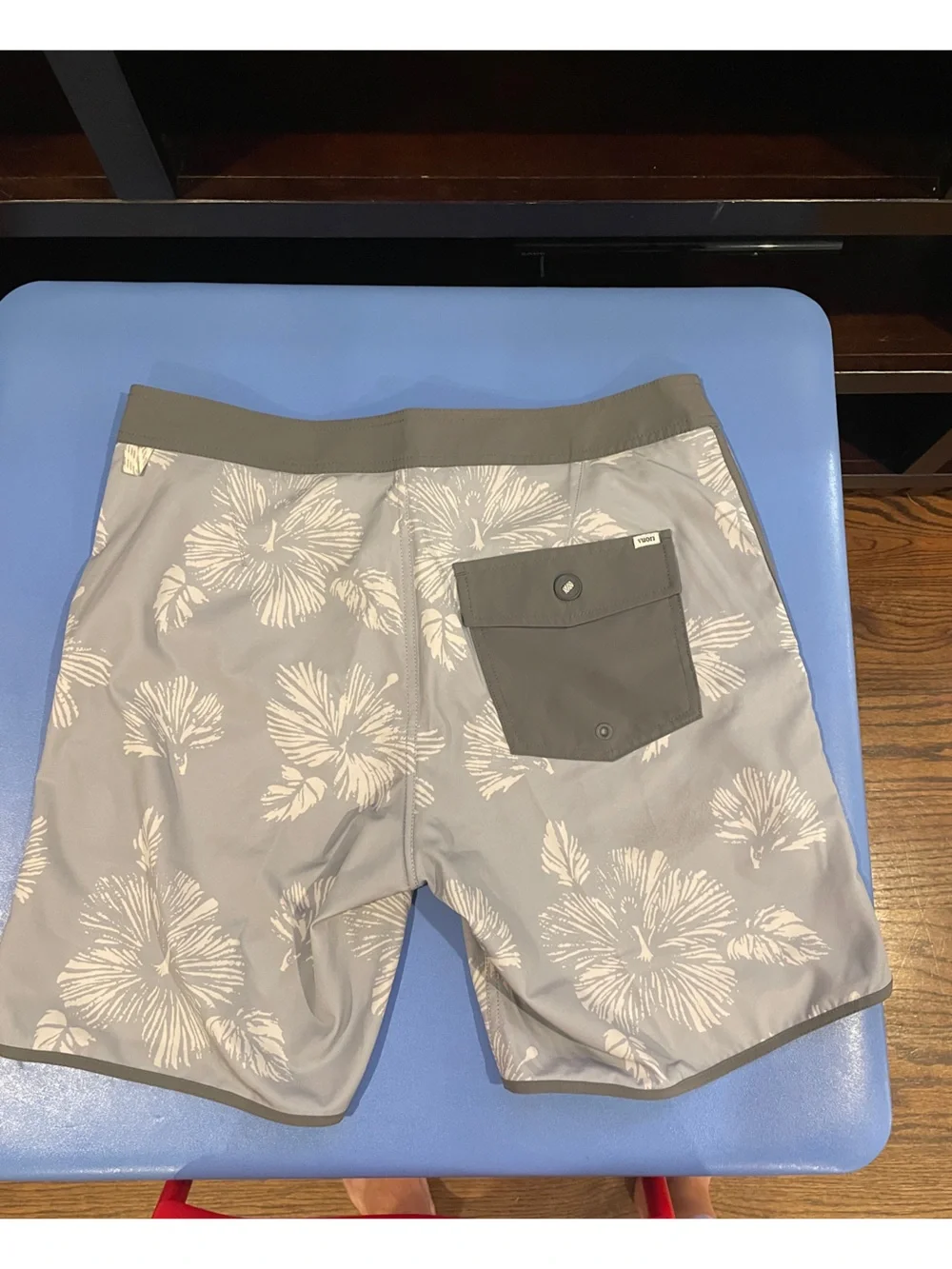 Vuori Grey Floral Unlined Boardshorts
